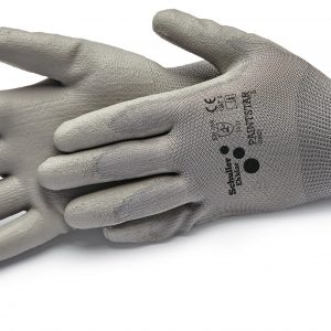 Paintstar grey M/8" kesztyű PU bevonattal, szürke, CAT2 - 4131